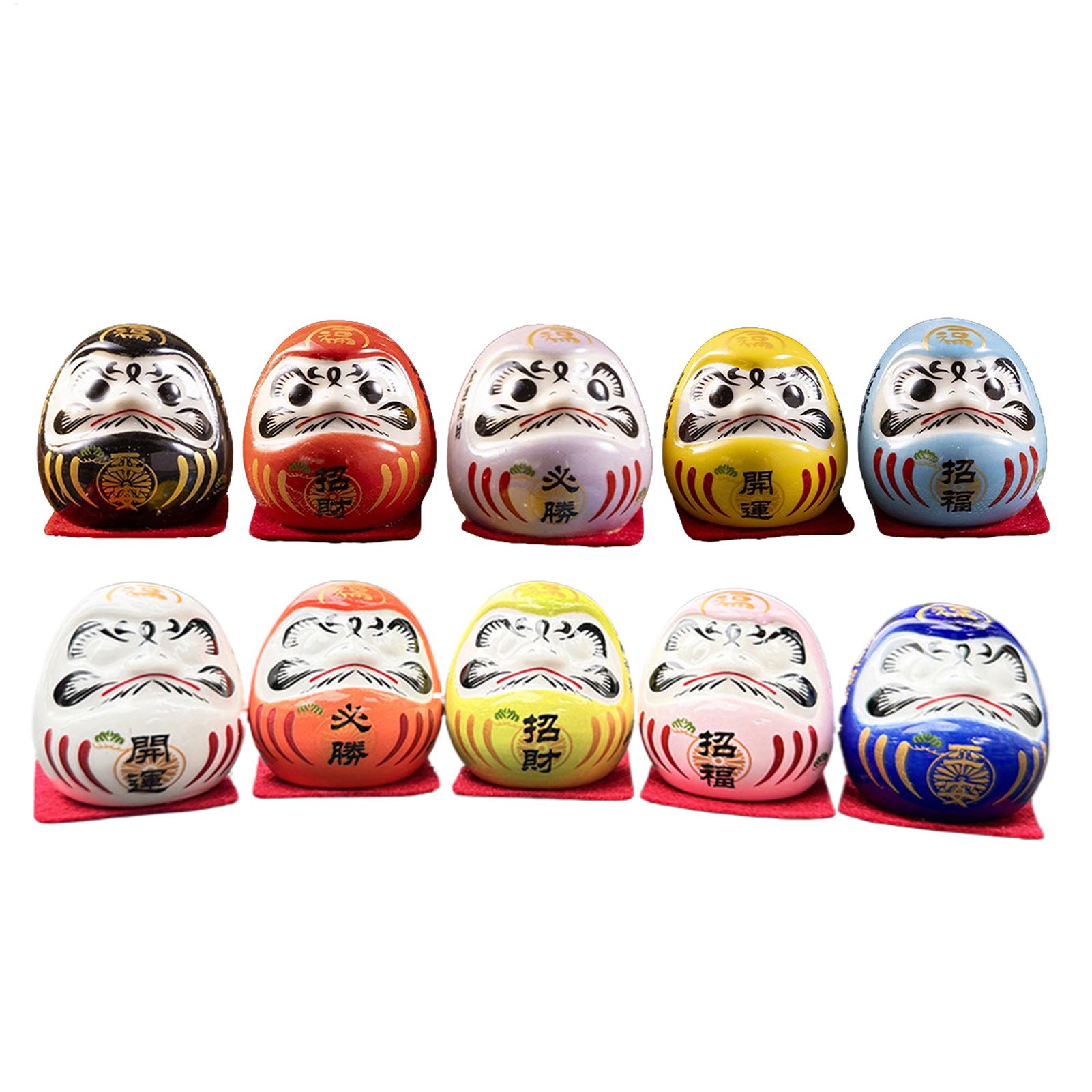 Muñeca Daruma de cerámica japo - Interior Design Japan reseña y precio