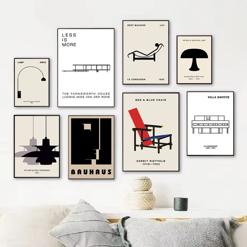 Póster de arquitectura abstrac - Interior Design Co reseña y precio