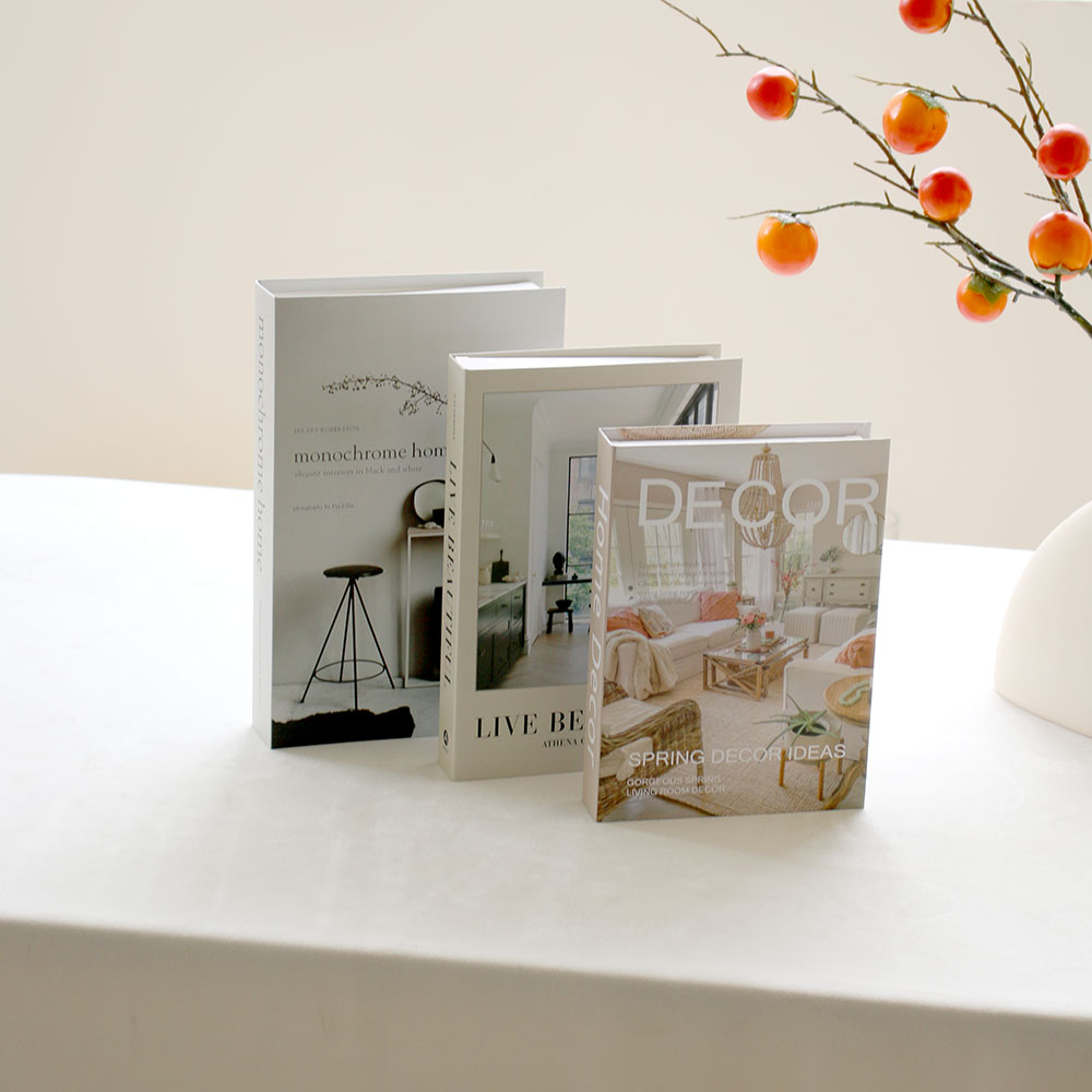 Juego de 3 Libros Decorativos  - Interior Design Book reseña y precio