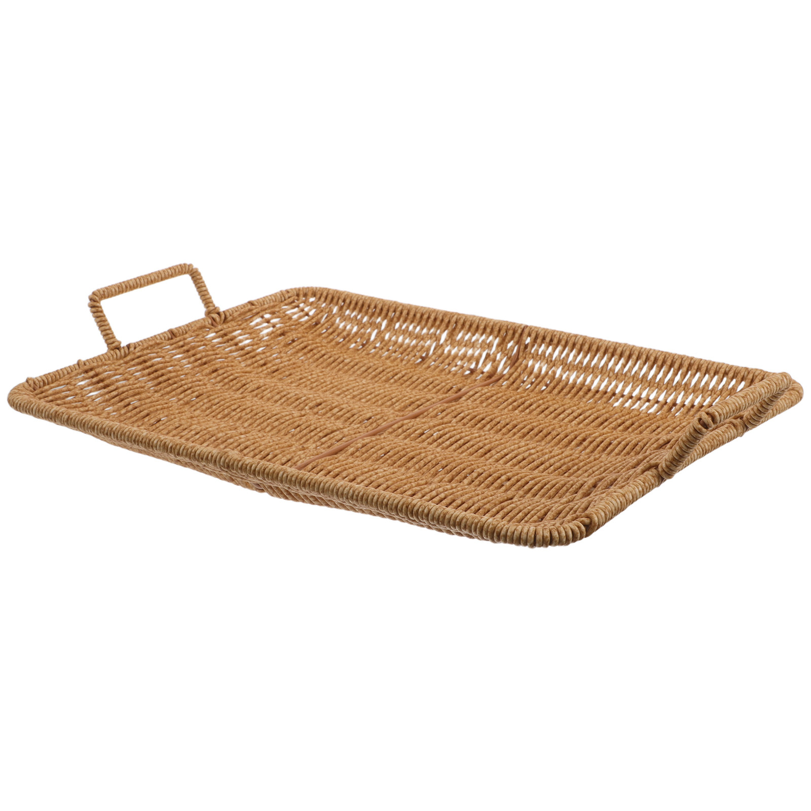 Bandeja Rectangular Pequeña de - Rattan Tray Handle reseña y precio