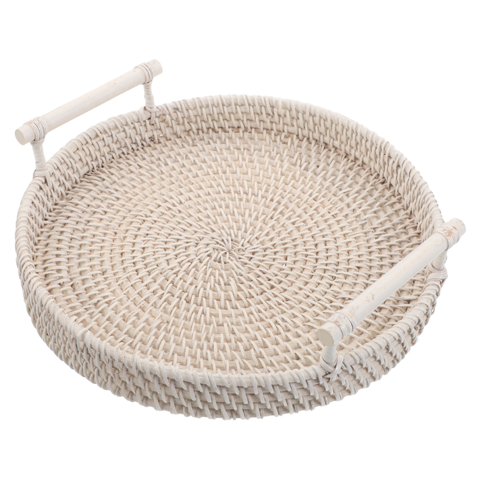 Bandeja Redonda de Ratán Tejid - Rattan Tray Handle reseña y precio