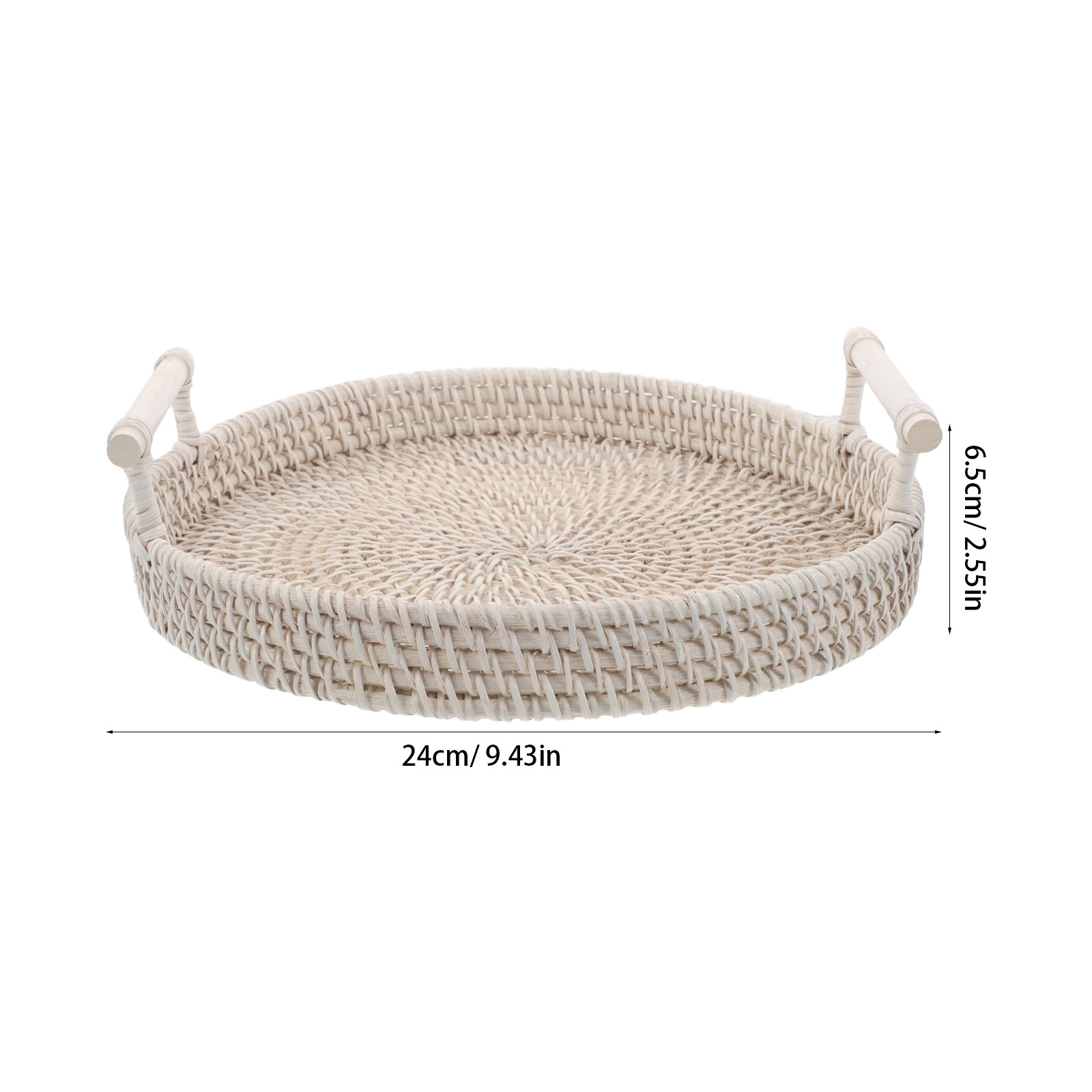 Bandeja Redonda de Ratán Tejid - Rattan Tray Handle reseña y precio