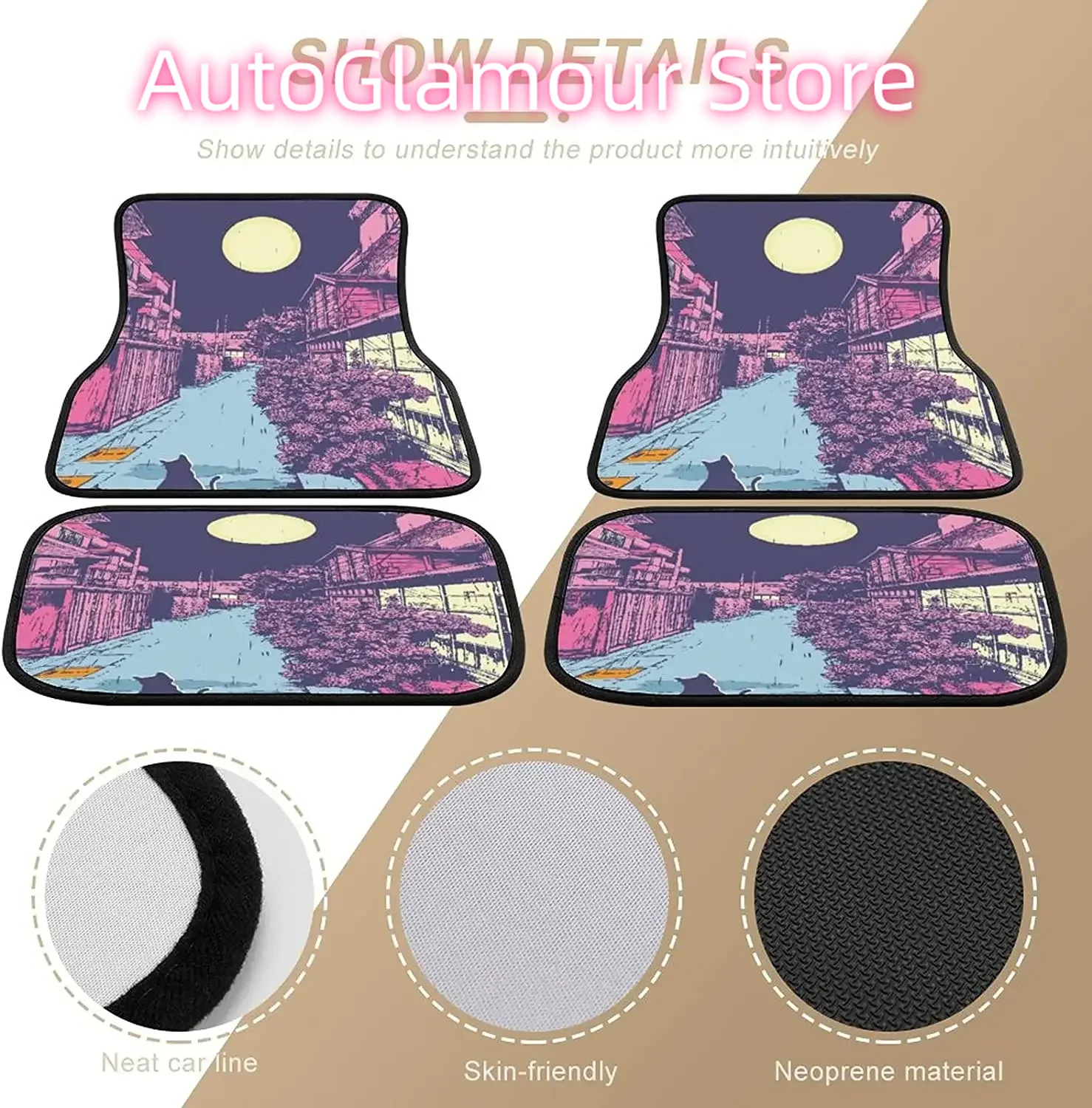 Alfombrillas de coche Kawaii C - Interior Design Japan reseña y precio