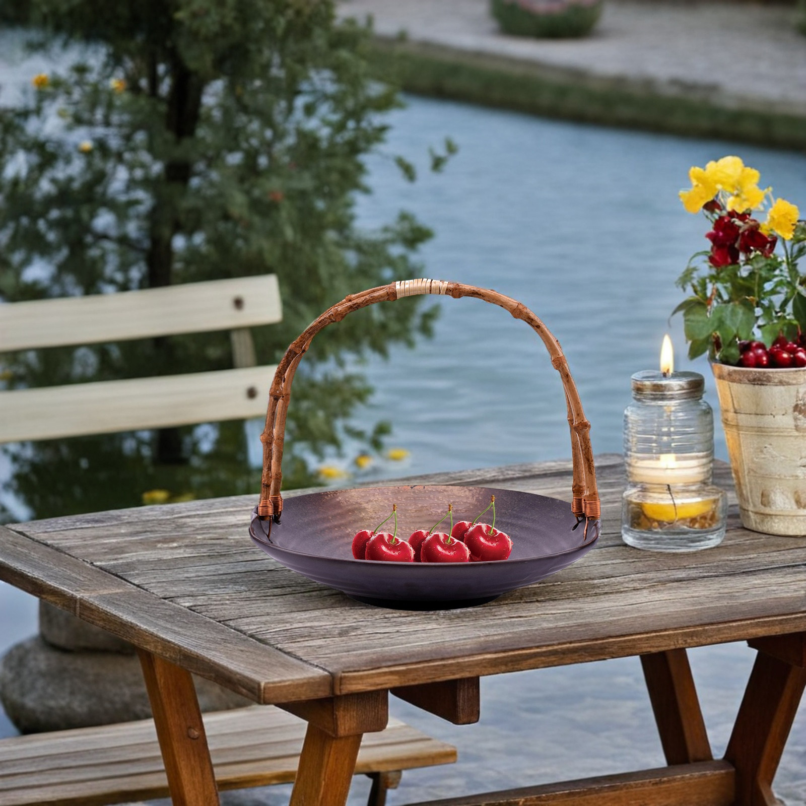 Asa de mimbre de ratán tejida  - Rattan Tray Handle reseña y precio